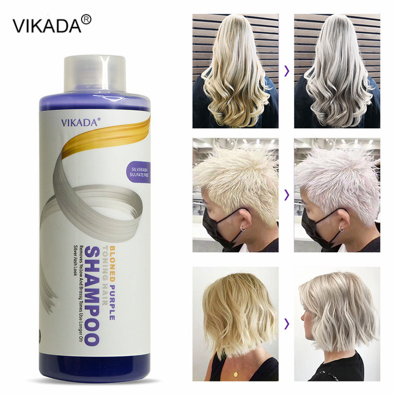 Purple Toning Shampoo - Vikada Blonde Purple Hair Shampoo verwijdert
