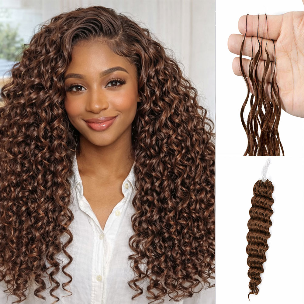 Feather Hair Extension - 14A Braziliaans Maagdelijk Haar voor Crochet