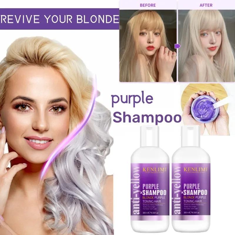Purple Toning Shampoo - Paarse Shampoo Blond Platina Gebleekt Zilvergrijs