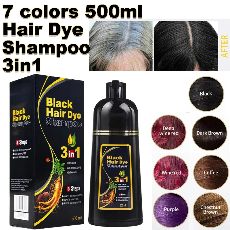 Zwarte haarverfshampoo 3-in-1  - Purple Toning Shampoo recensie en prijs