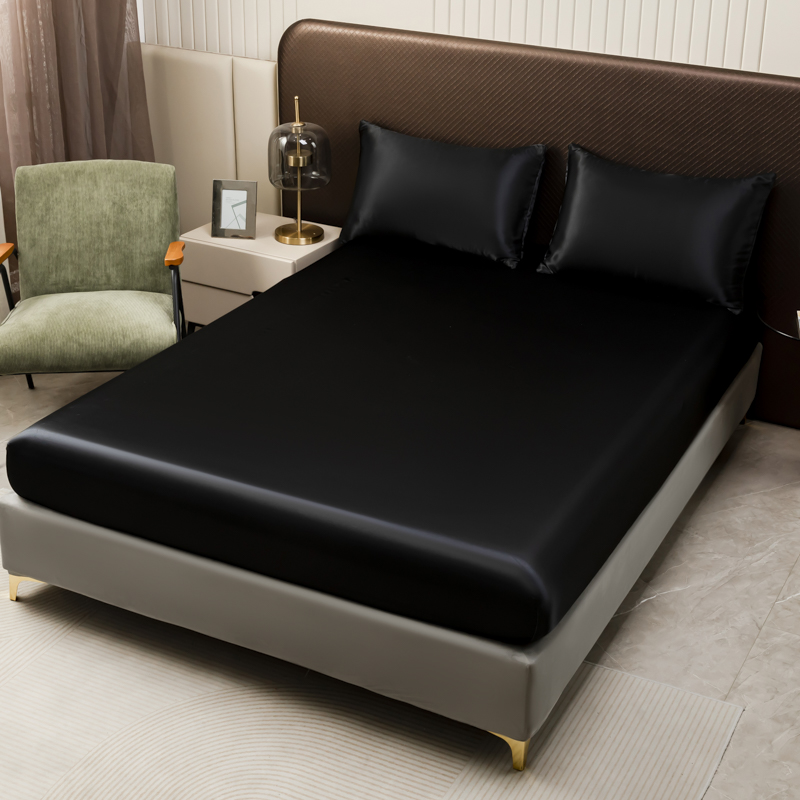 3 stuks zwart satijnen hoeslak - Satin Pillowcase Silk recensie en prijs
